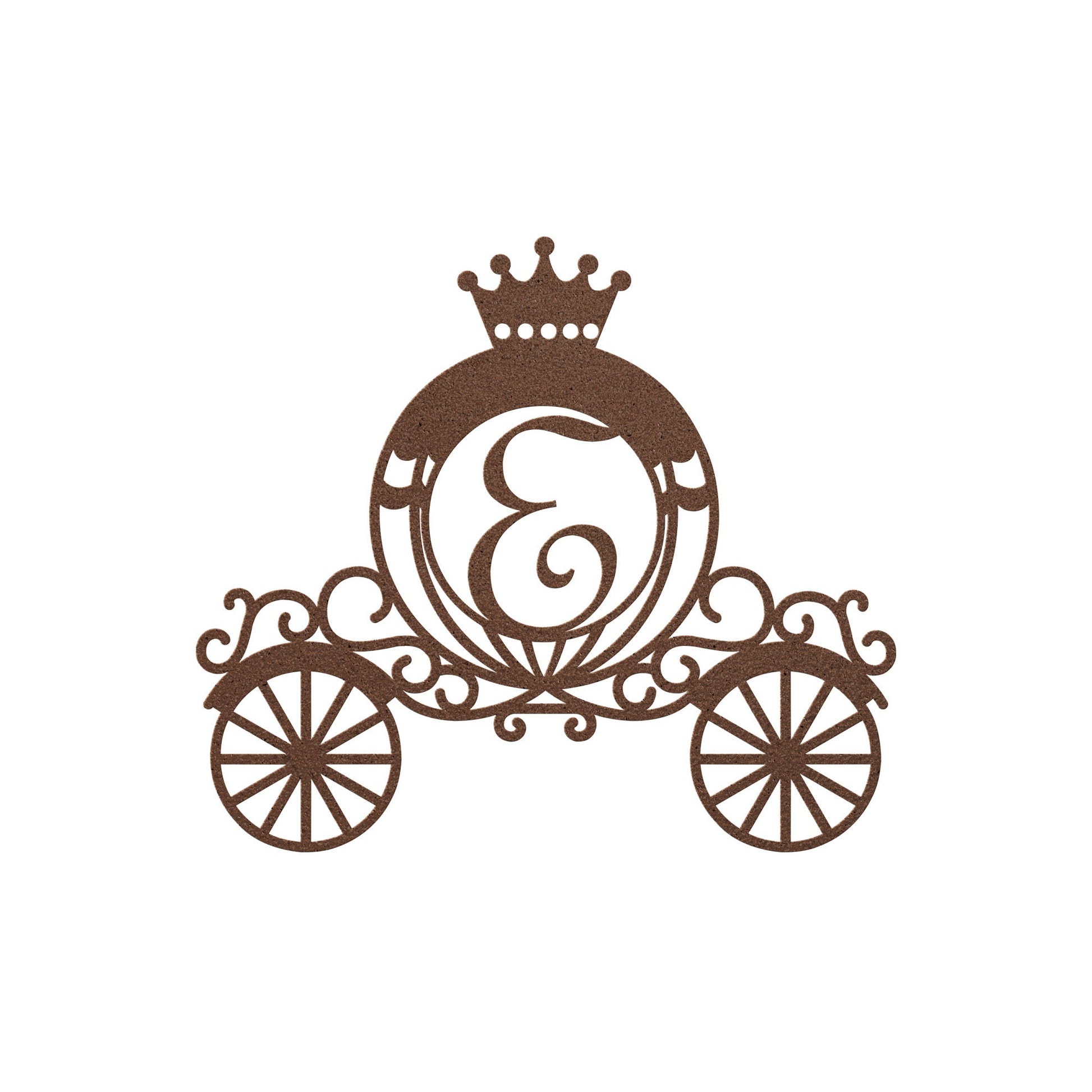 princess carriage nursery personalized sign – 16 gauge steel