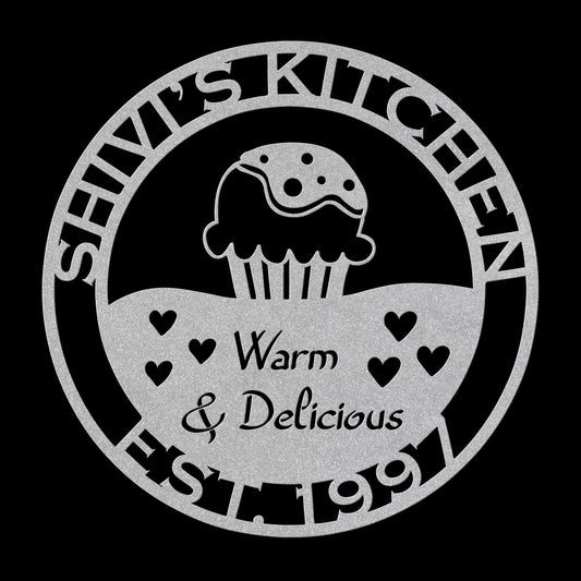farmhouse kitchen personalized wall art – 16 gauge steel