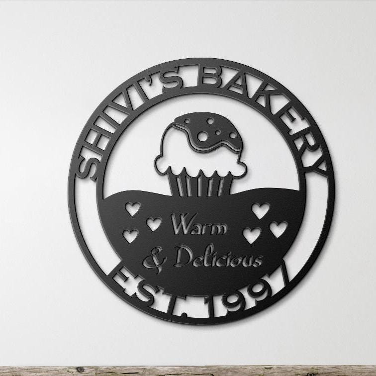 farmhouse kitchen personalized wall art – 16 gauge steel