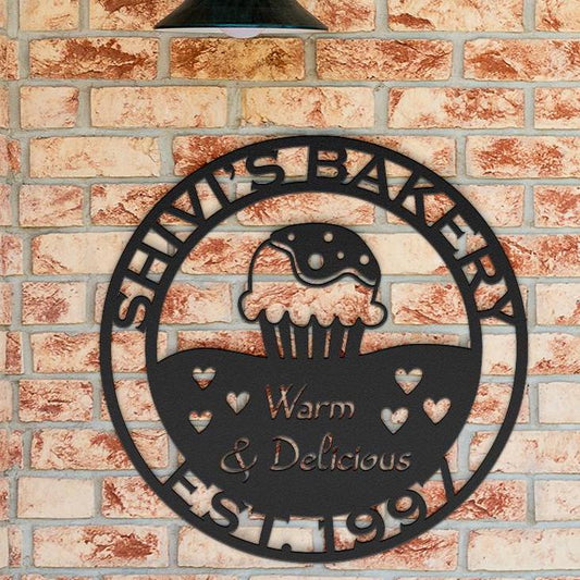 farmhouse kitchen personalized wall art – 16 gauge steel