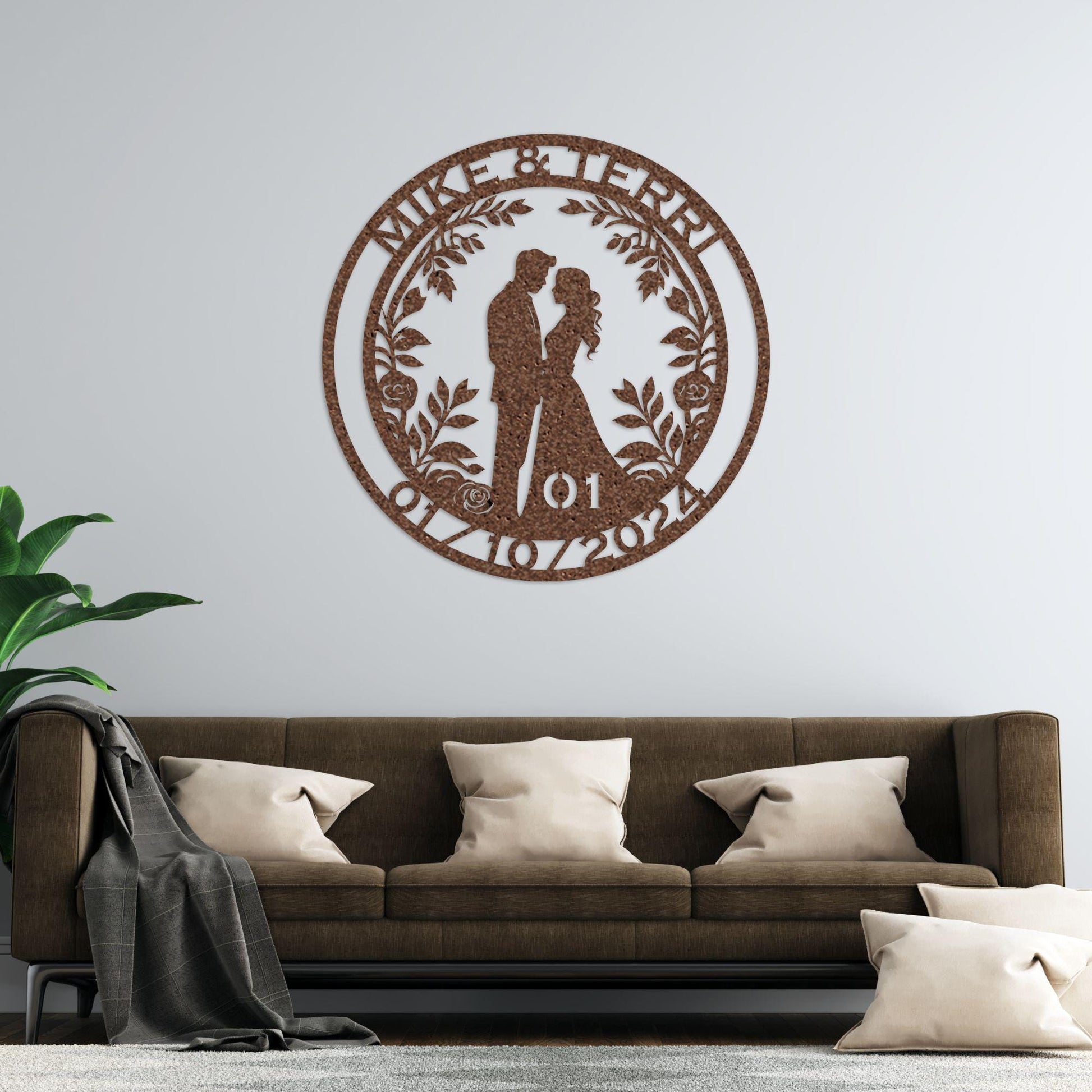 1th anniversary personalized metal sign – 16 gauge steel