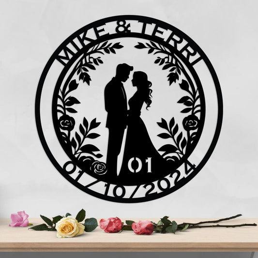 1th anniversary personalized metal sign – 16 gauge steel