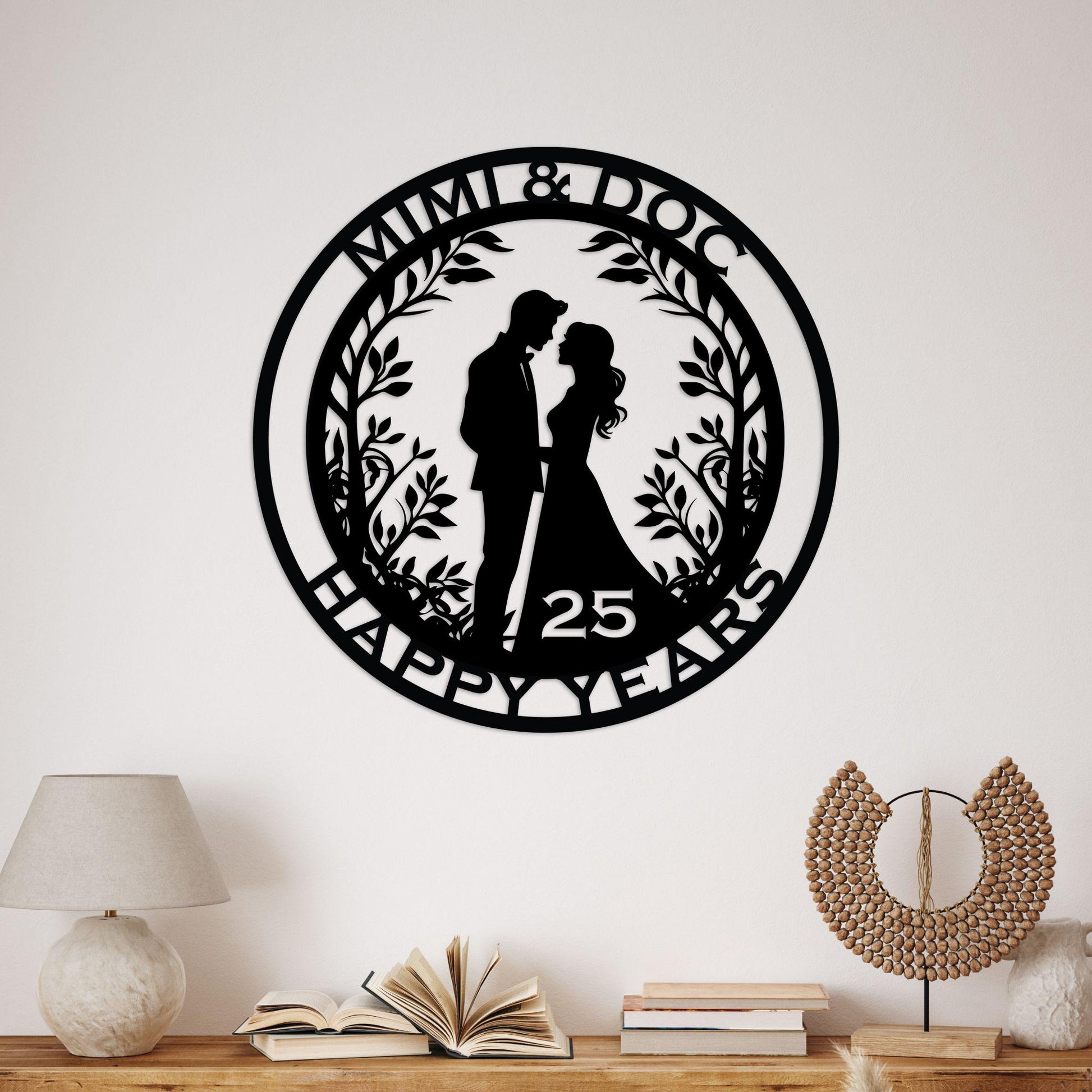 anniversary personalized metal sign – 16 gauge steel