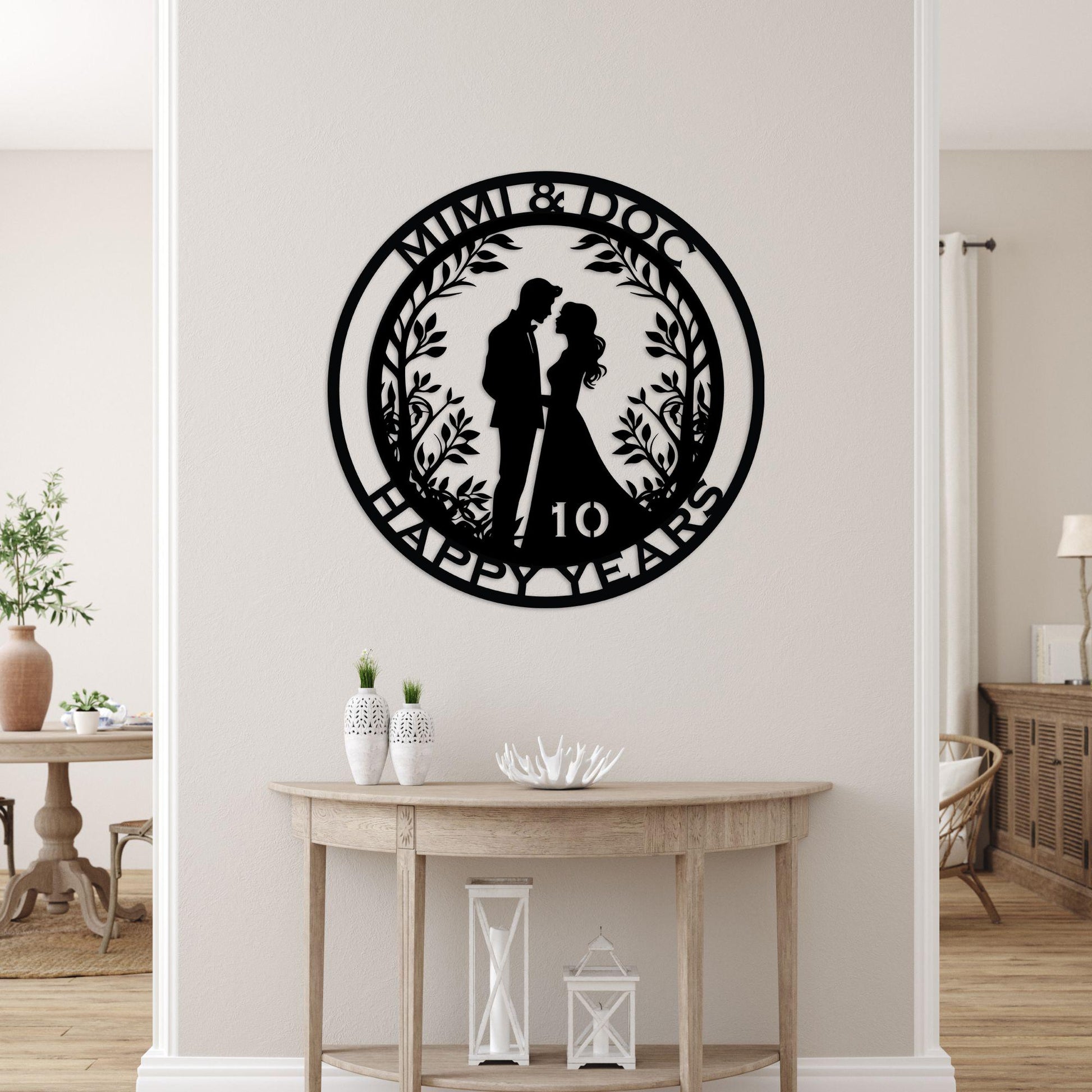 anniversary personalized metal sign – 16 gauge steel