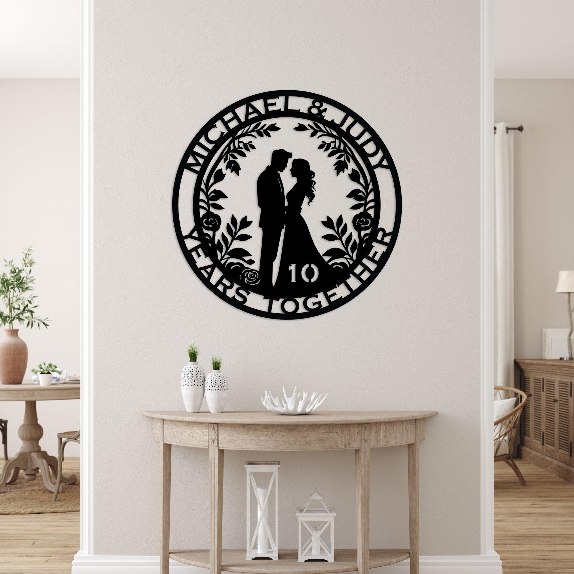 anniversary personalized metal sign – 16 gauge steel