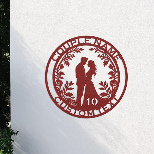 10th anniversary personalized metal sign – 16 gauge steel