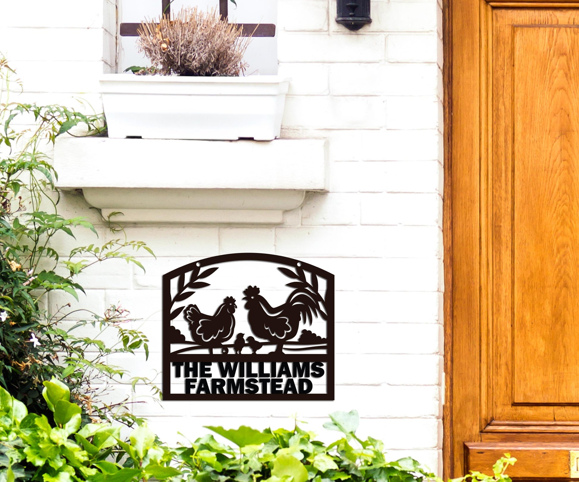 farmhouse kitchen personalized wall art – 16 gauge steel