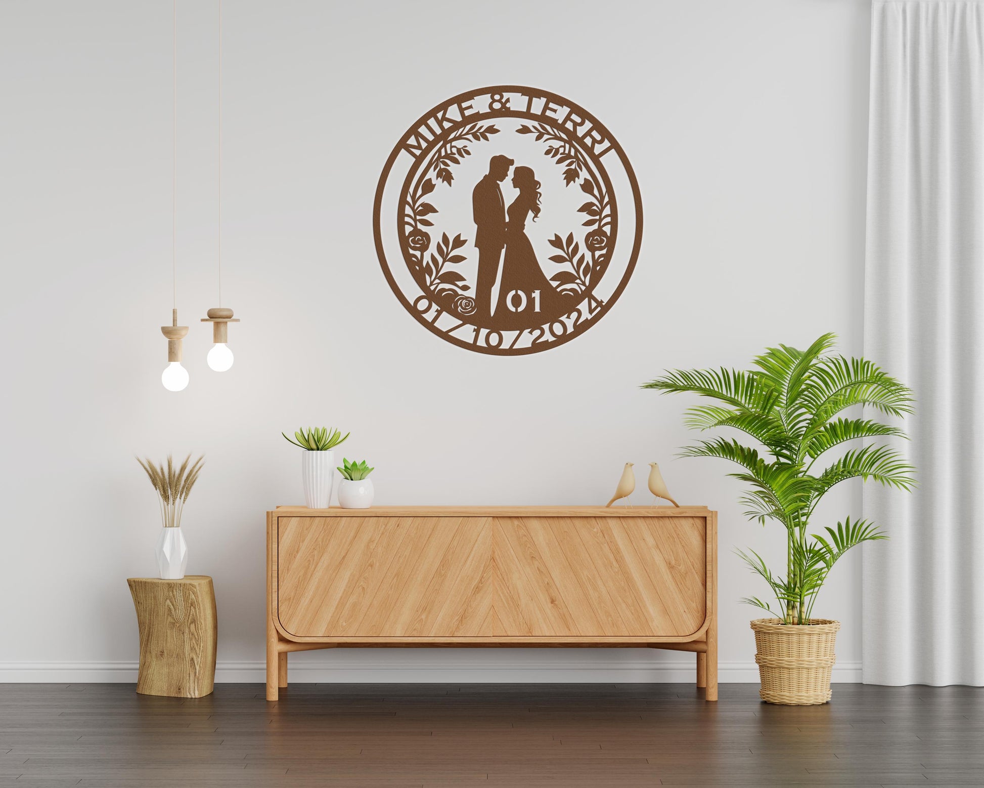 1th anniversary personalized metal sign – 16 gauge steel