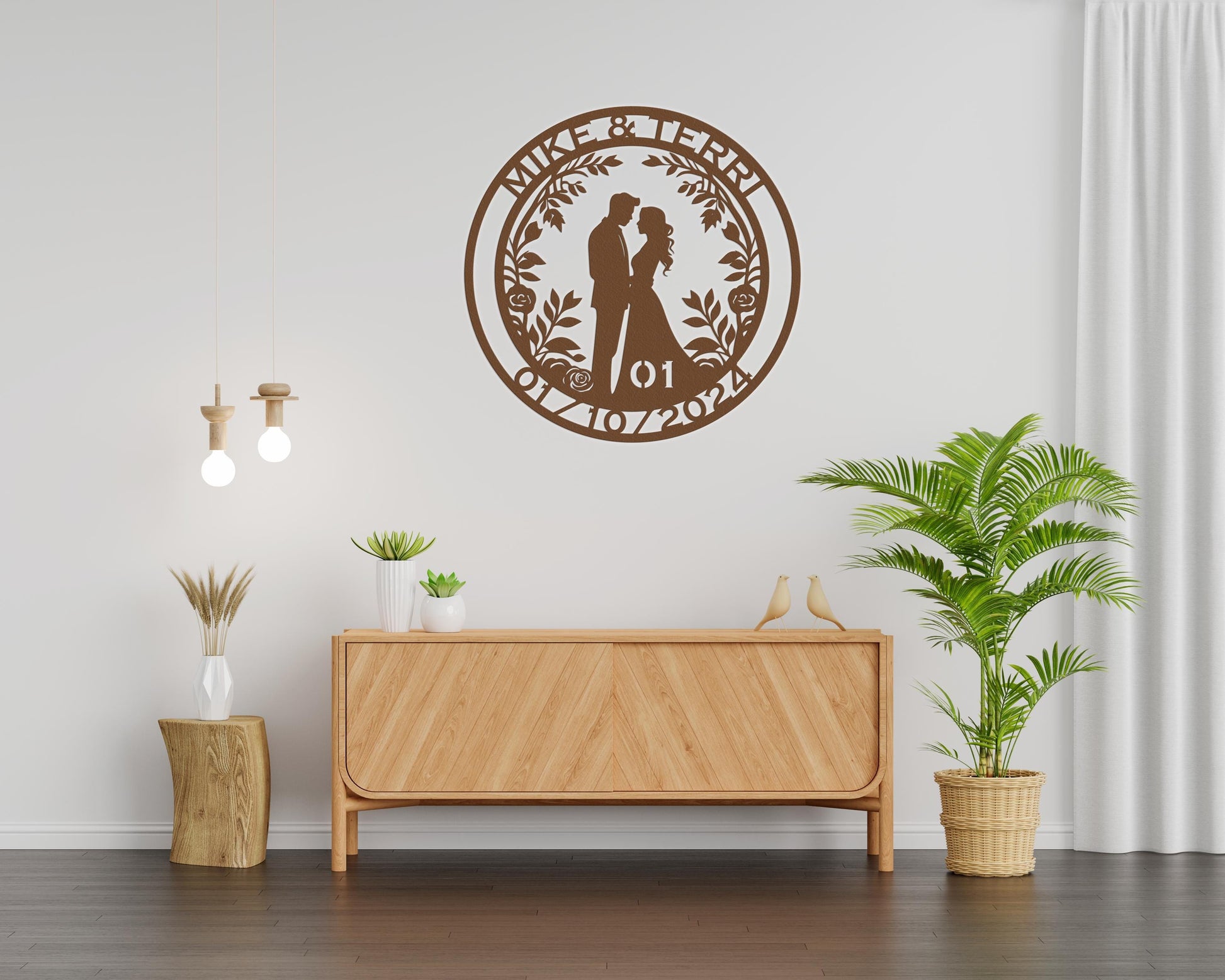 1th anniversary personalized metal sign – 16 gauge steel