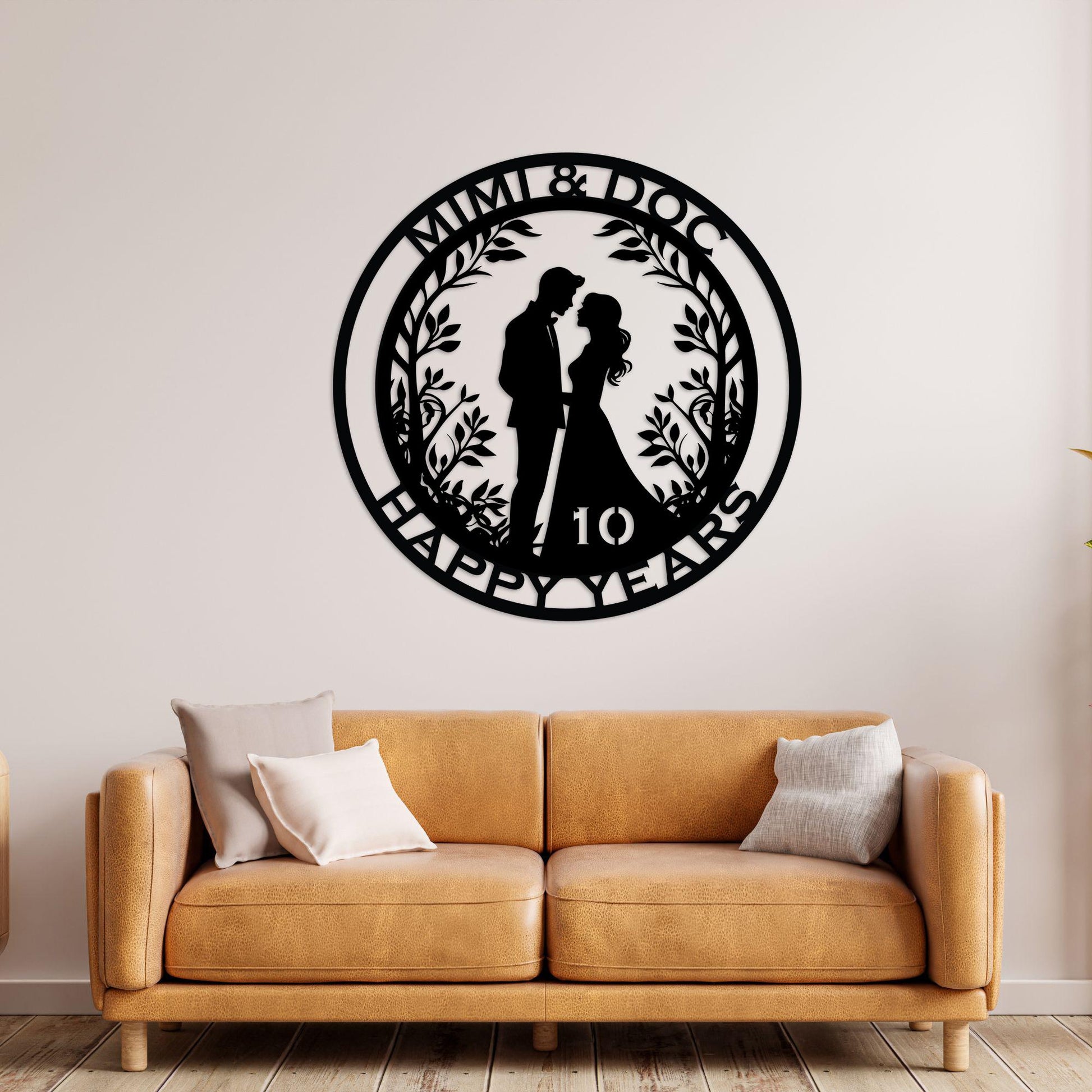 anniversary personalized metal sign – 16 gauge steel