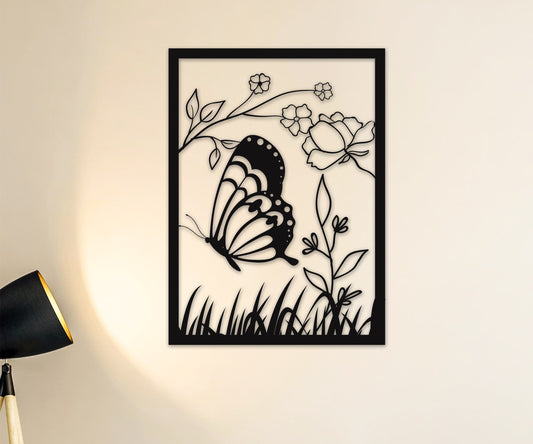 butterfly name personalized wall art – 16 gauge steel