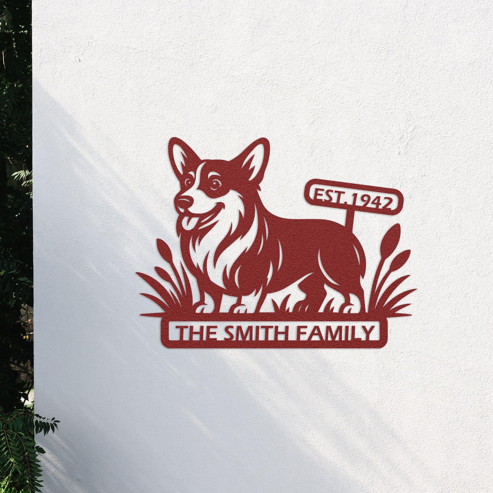 dog name personalized metal sign – 16 gauge steel