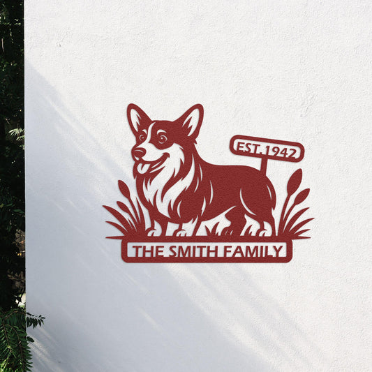 dog name personalized metal sign – 16 gauge steel