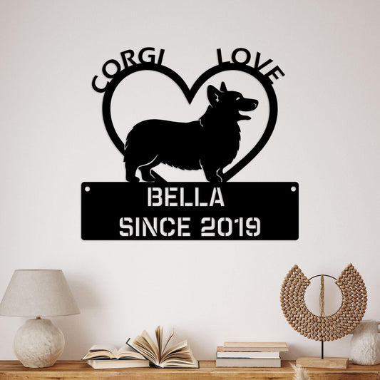 dog name personalized metal sign – 16 gauge steel
