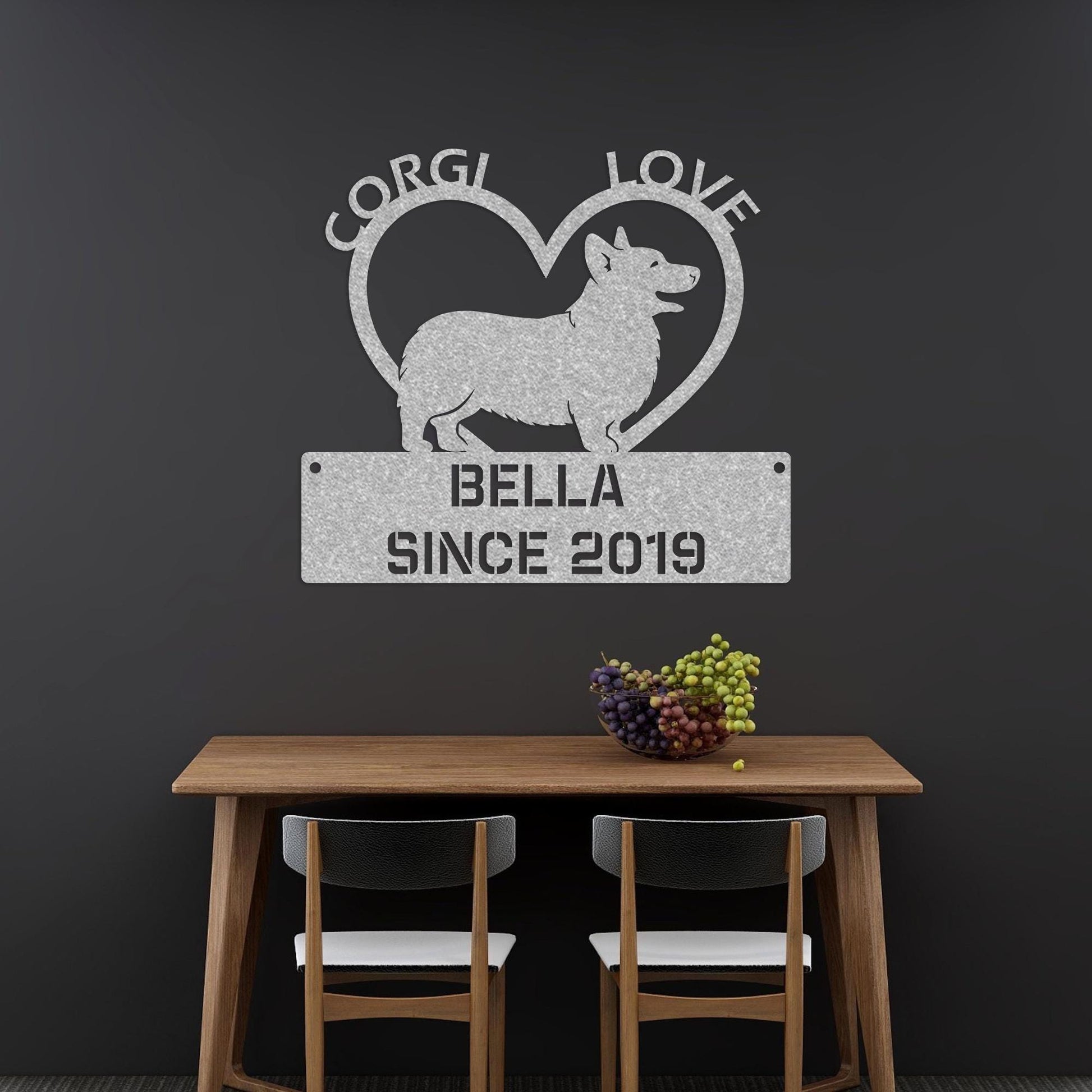 dog name personalized metal sign – 16 gauge steel