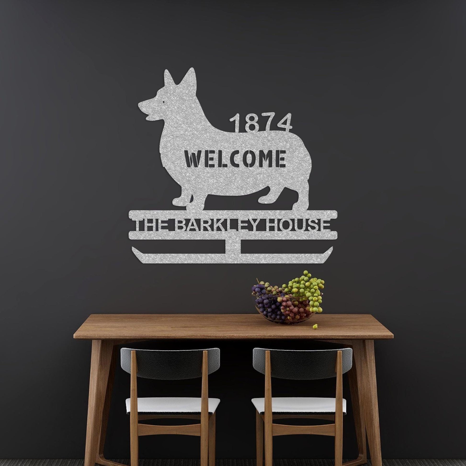 dog name personalized metal sign – 16 gauge steel