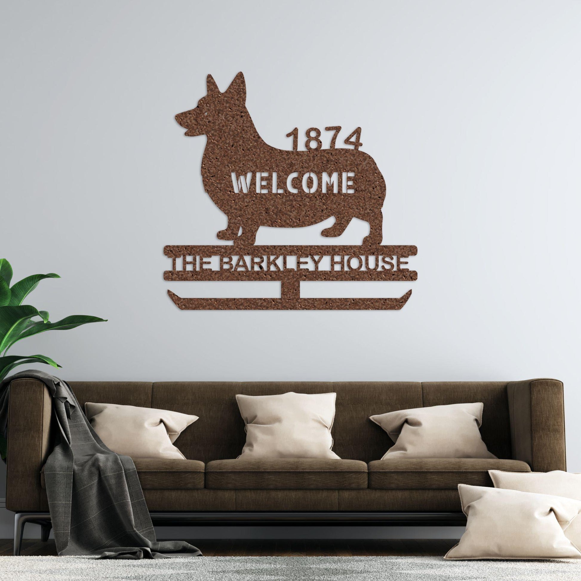 dog name personalized metal sign – 16 gauge steel