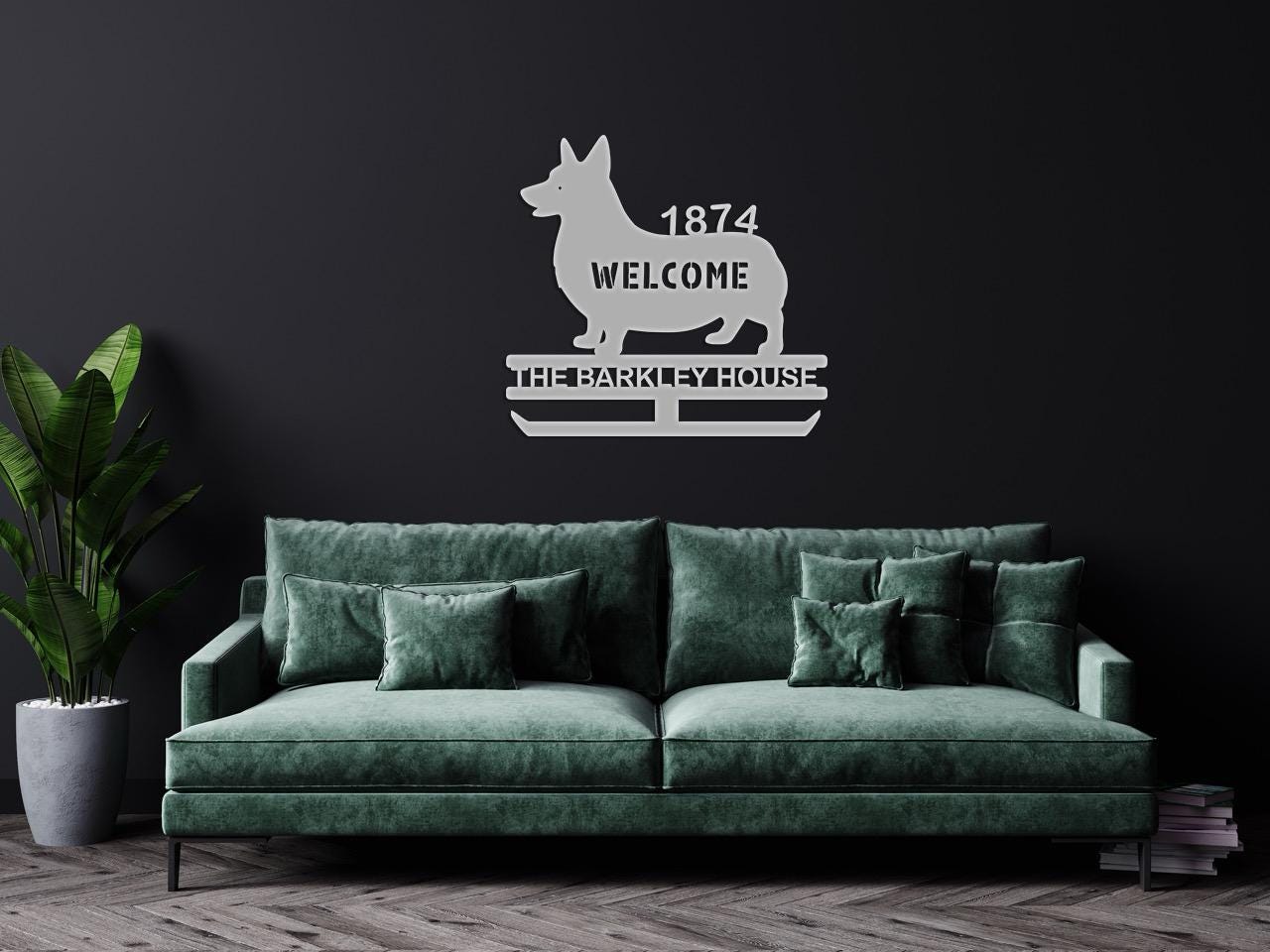 dog name personalized metal sign – 16 gauge steel