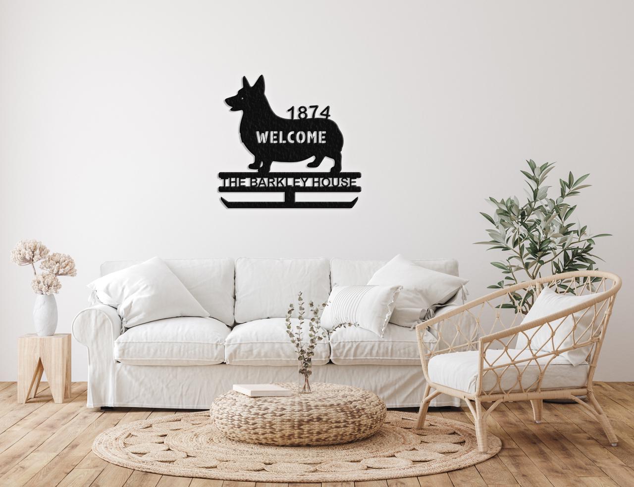 dog name personalized metal sign – 16 gauge steel