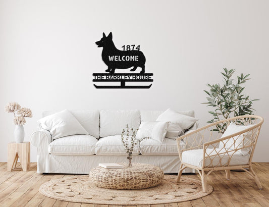dog name personalized metal sign – 16 gauge steel