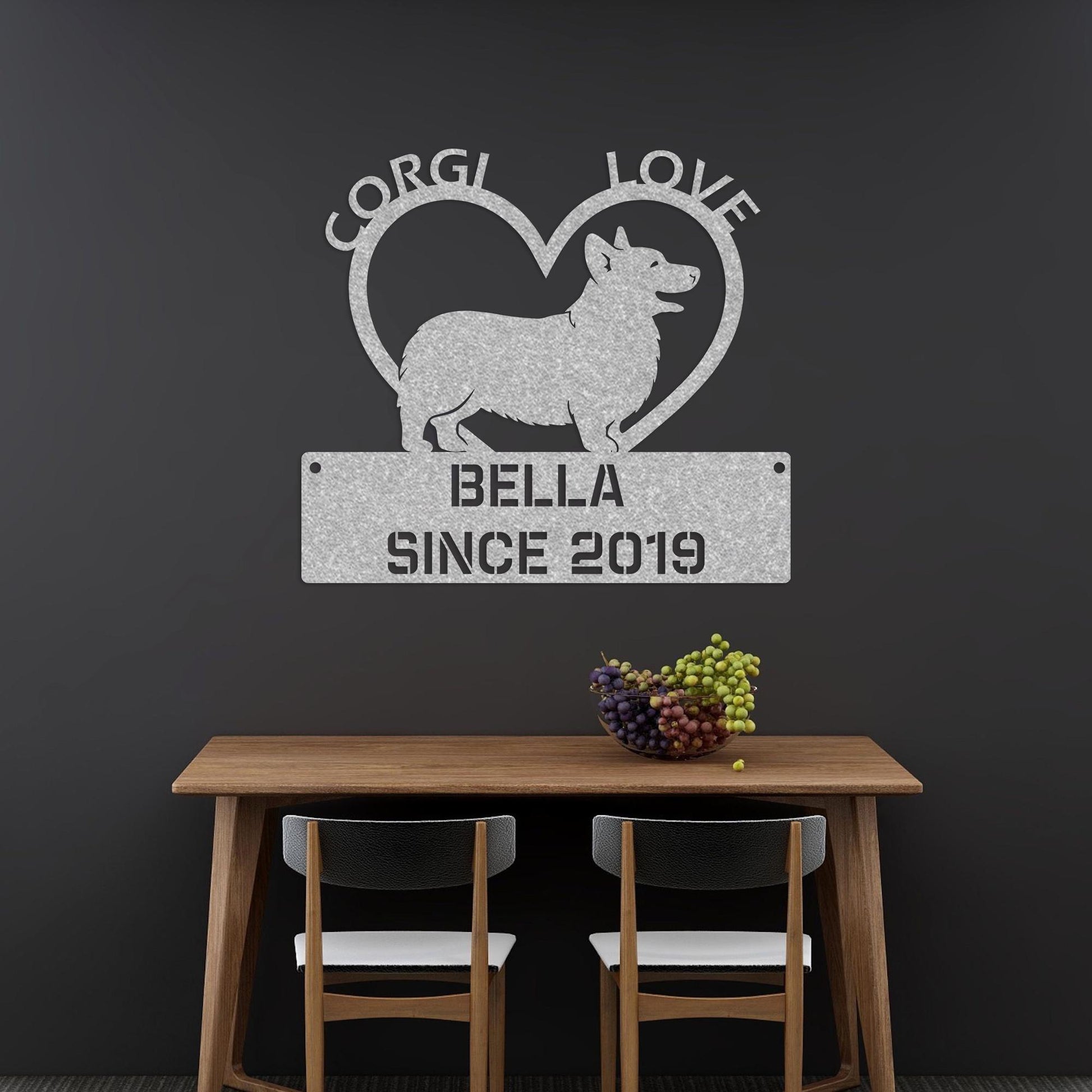 dog name personalized metal sign – 16 gauge steel