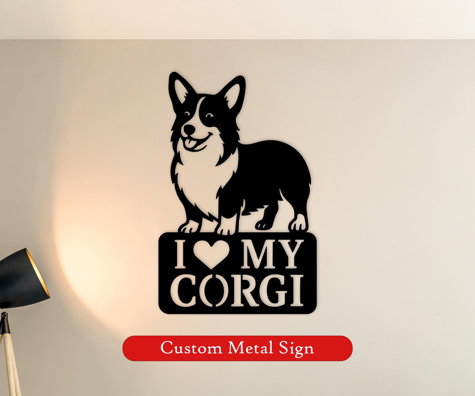 dog name personalized metal sign – 16 gauge steel