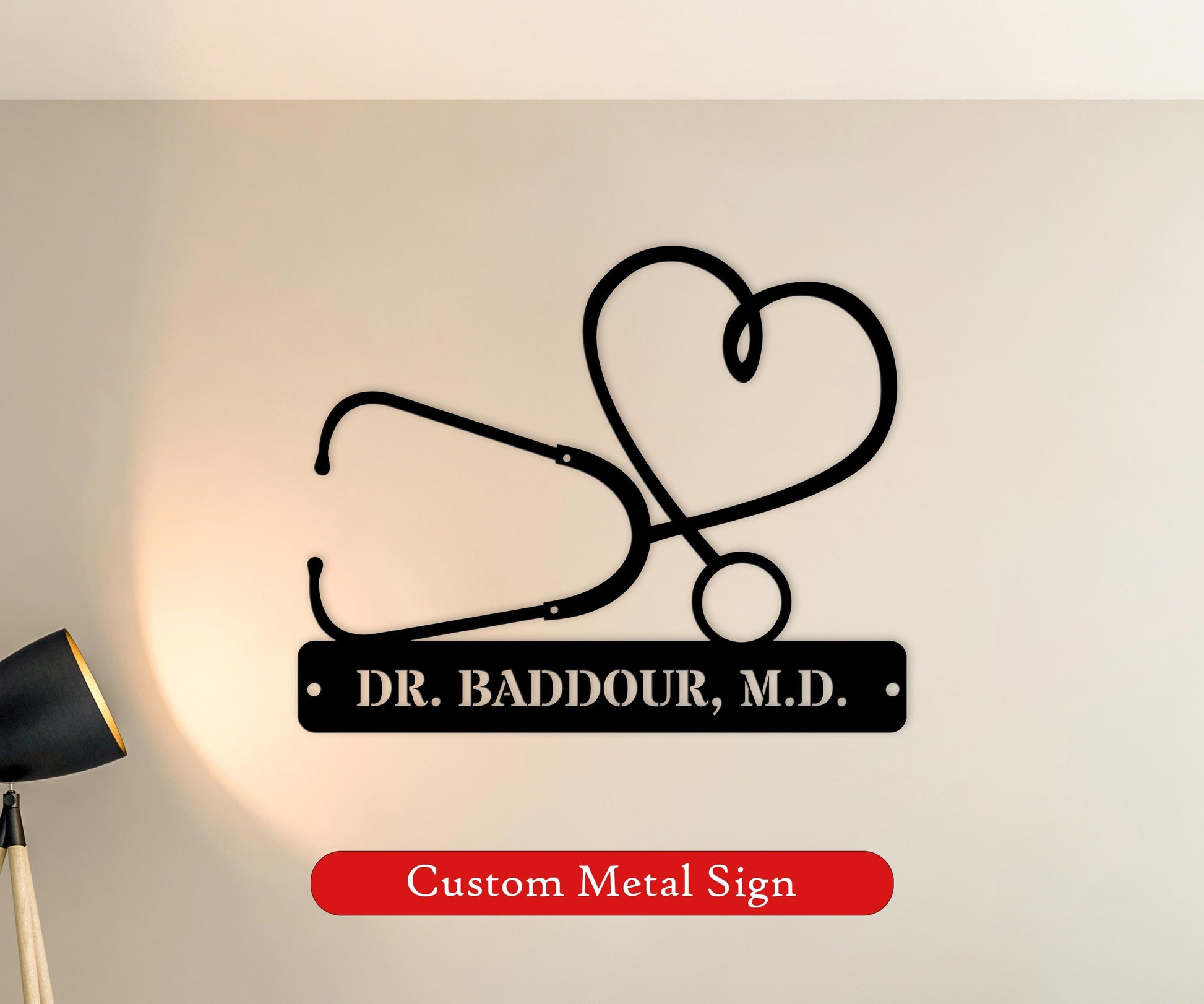 nurse name personalized metal sign – 16 gauge steel