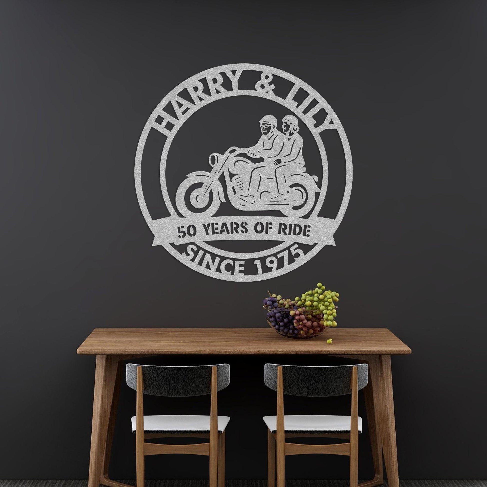 anniversary personalized metal sign – 16 gauge steel