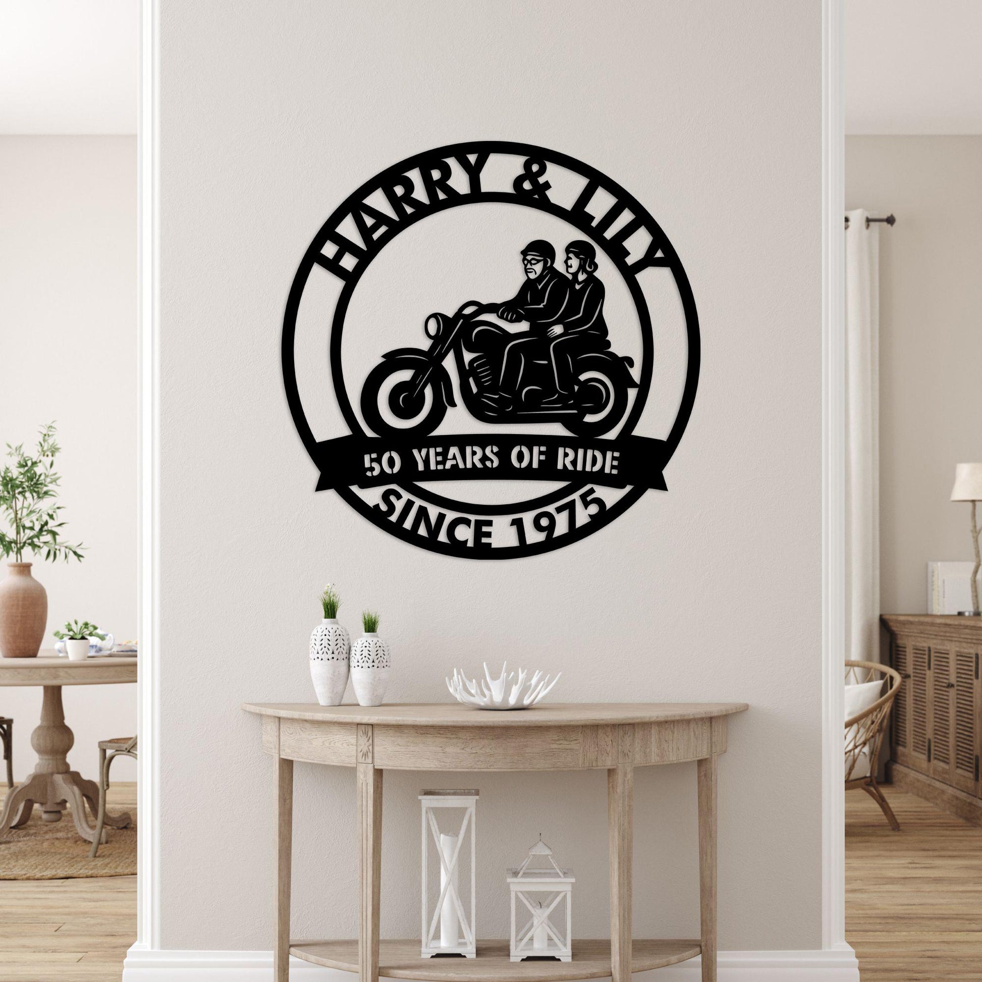 anniversary personalized metal sign – 16 gauge steel