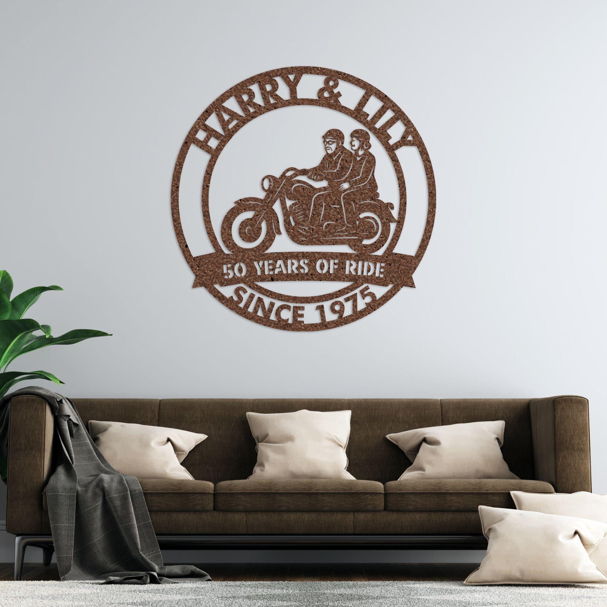 anniversary personalized metal sign – 16 gauge steel