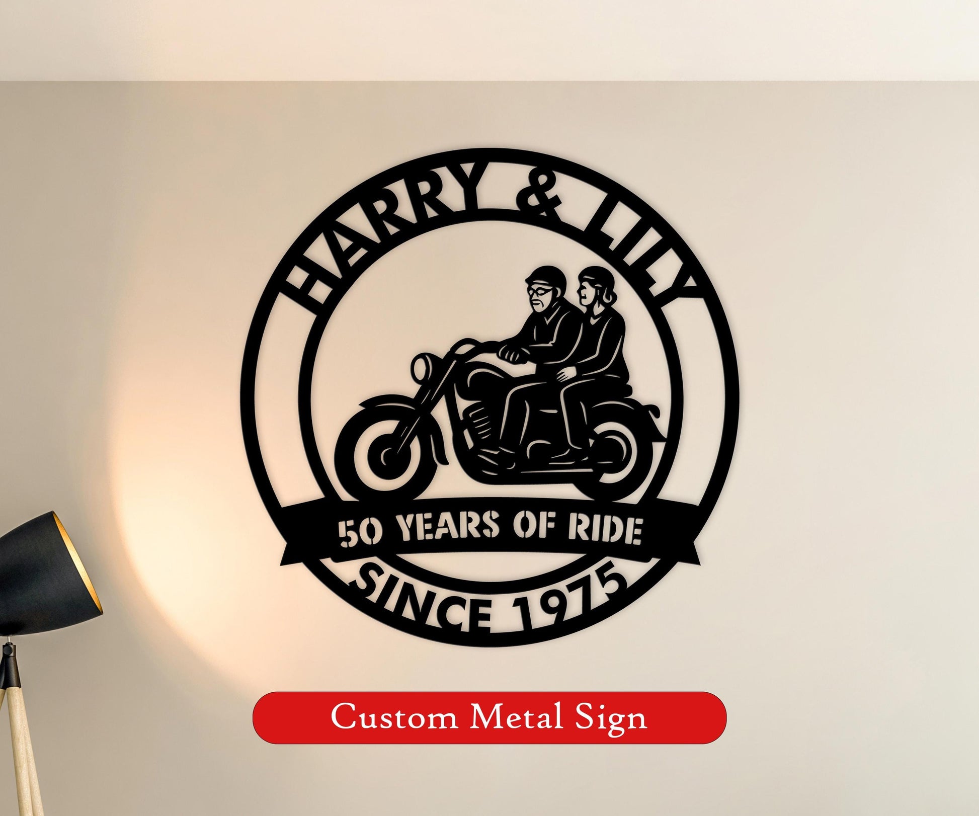 anniversary personalized metal sign – 16 gauge steel