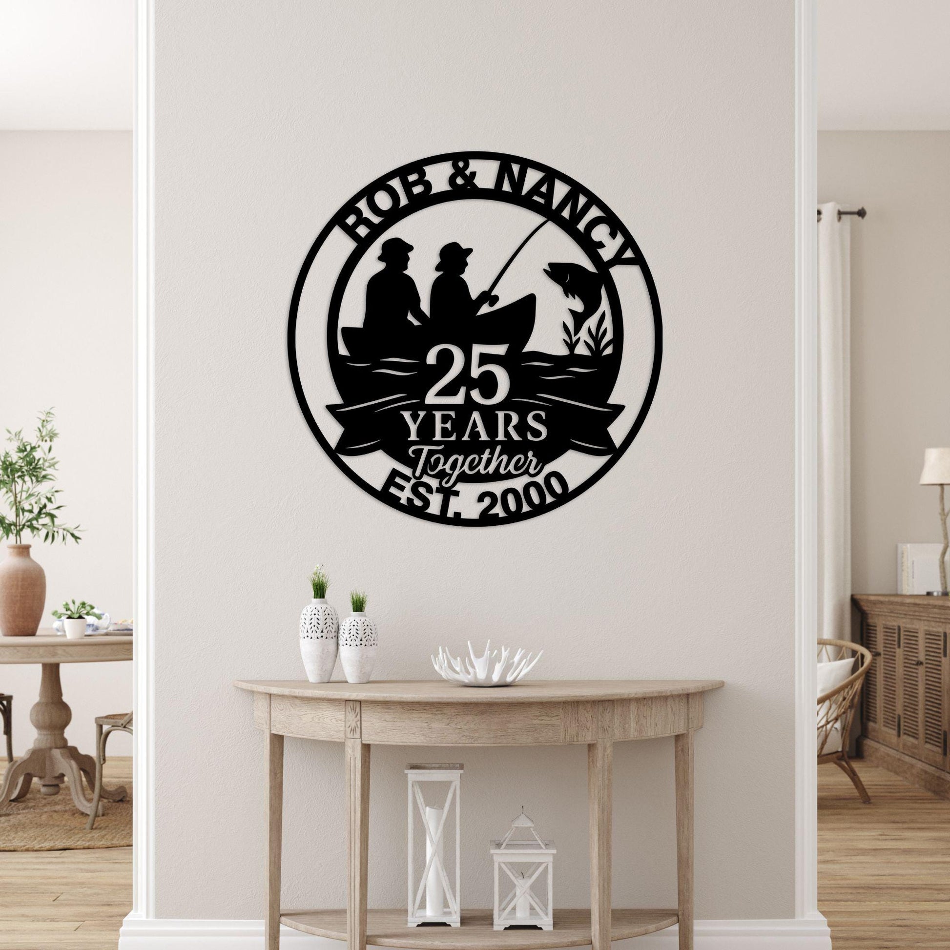 lake house cabin personalized metal sign – 16 gauge steel