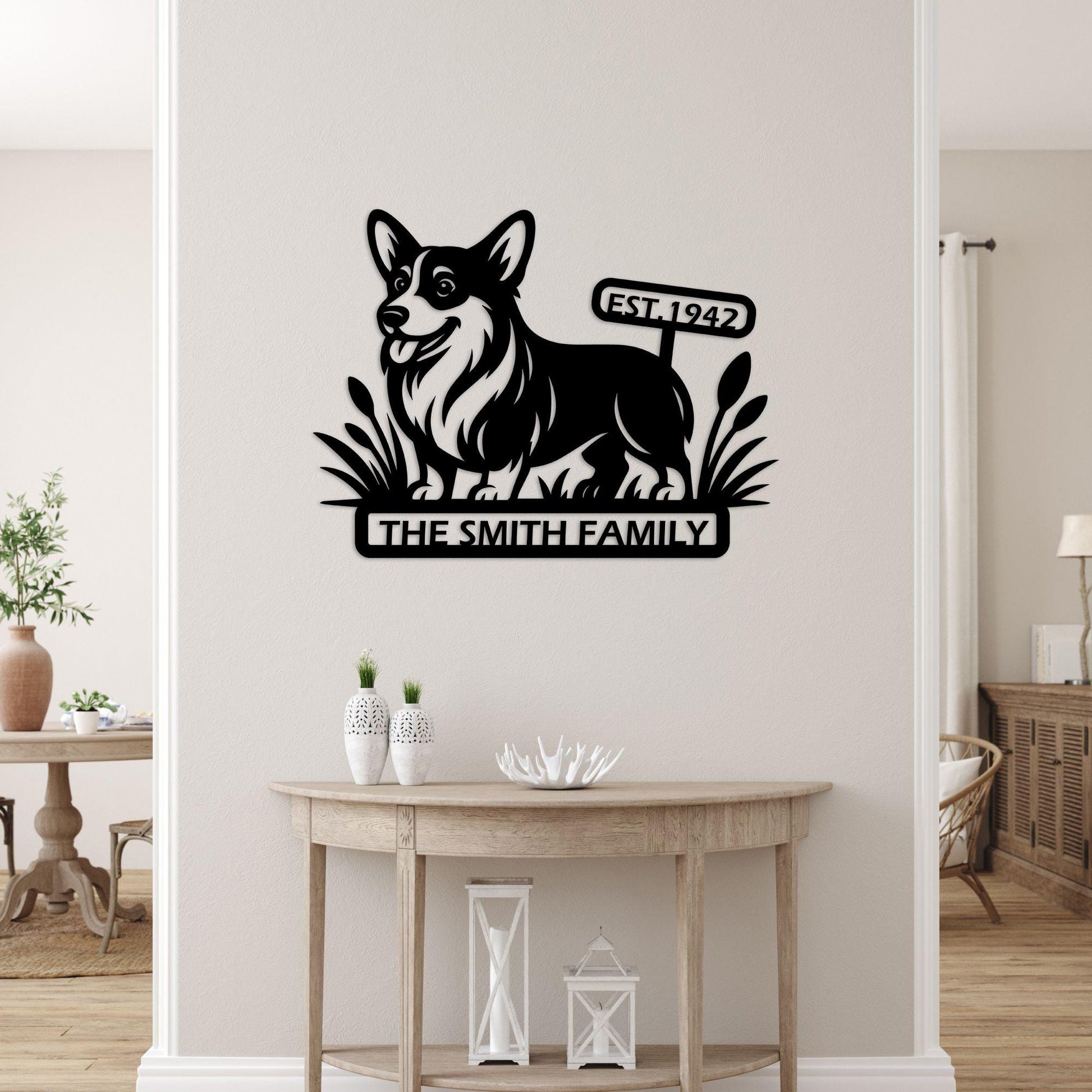 dog name personalized metal sign – 16 gauge steel