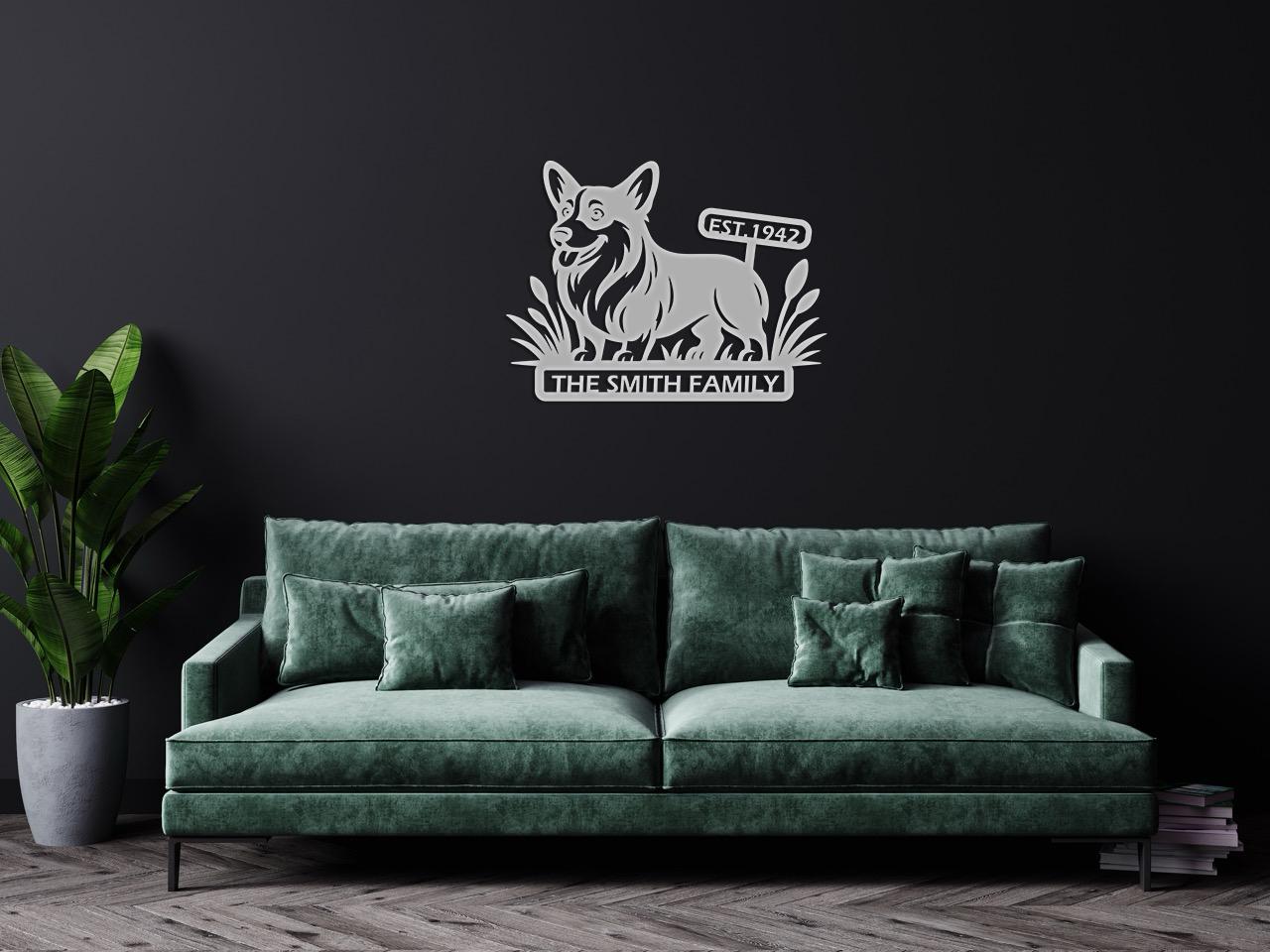 dog name personalized metal sign – 16 gauge steel