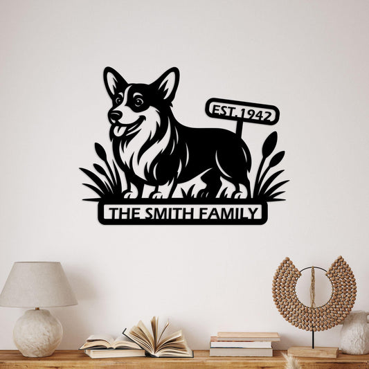 dog name personalized metal sign – 16 gauge steel