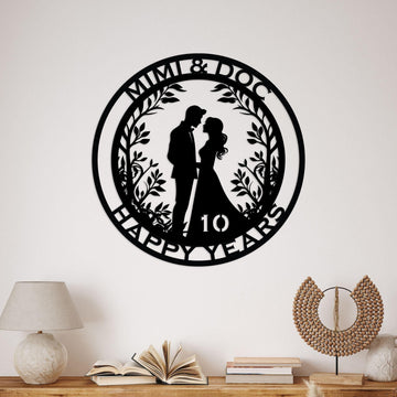 anniversary personalized metal sign – 16 gauge steel