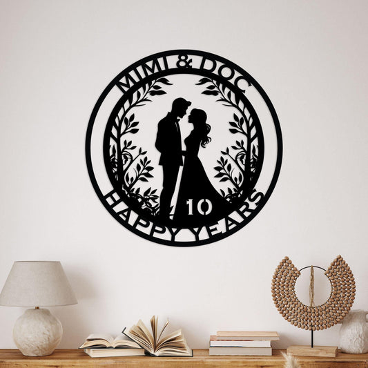 anniversary personalized metal sign – 16 gauge steel