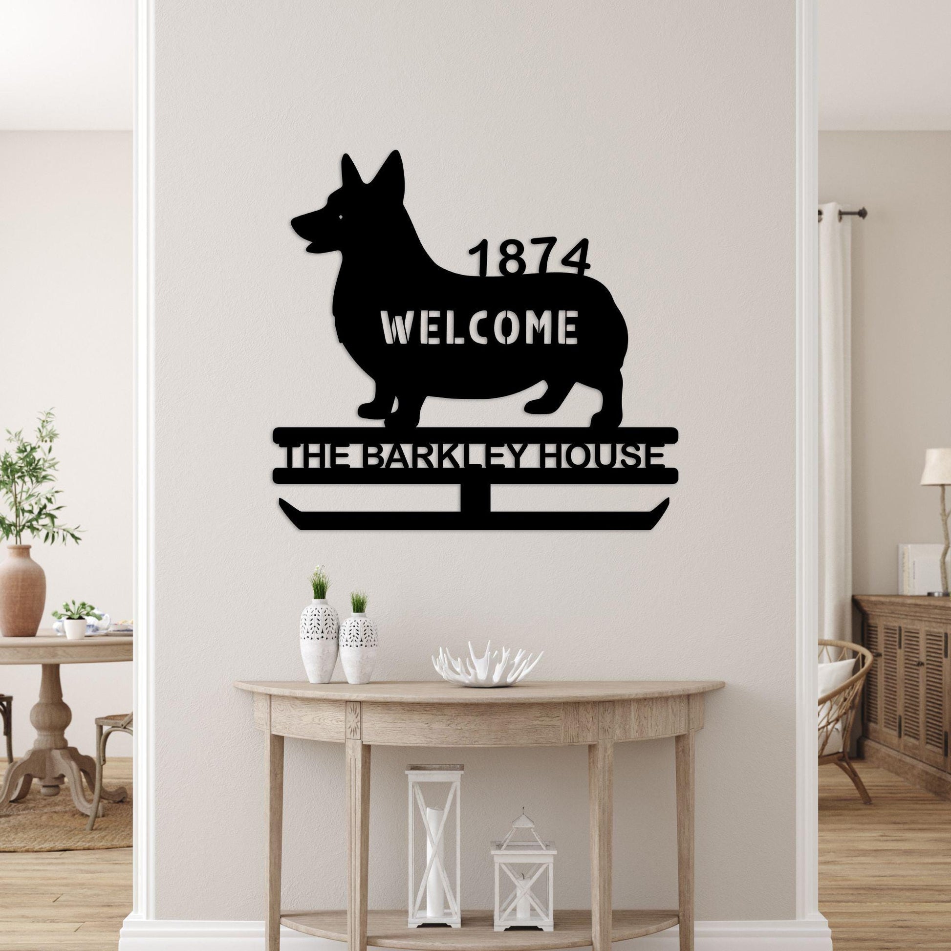 dog name personalized metal sign – 16 gauge steel