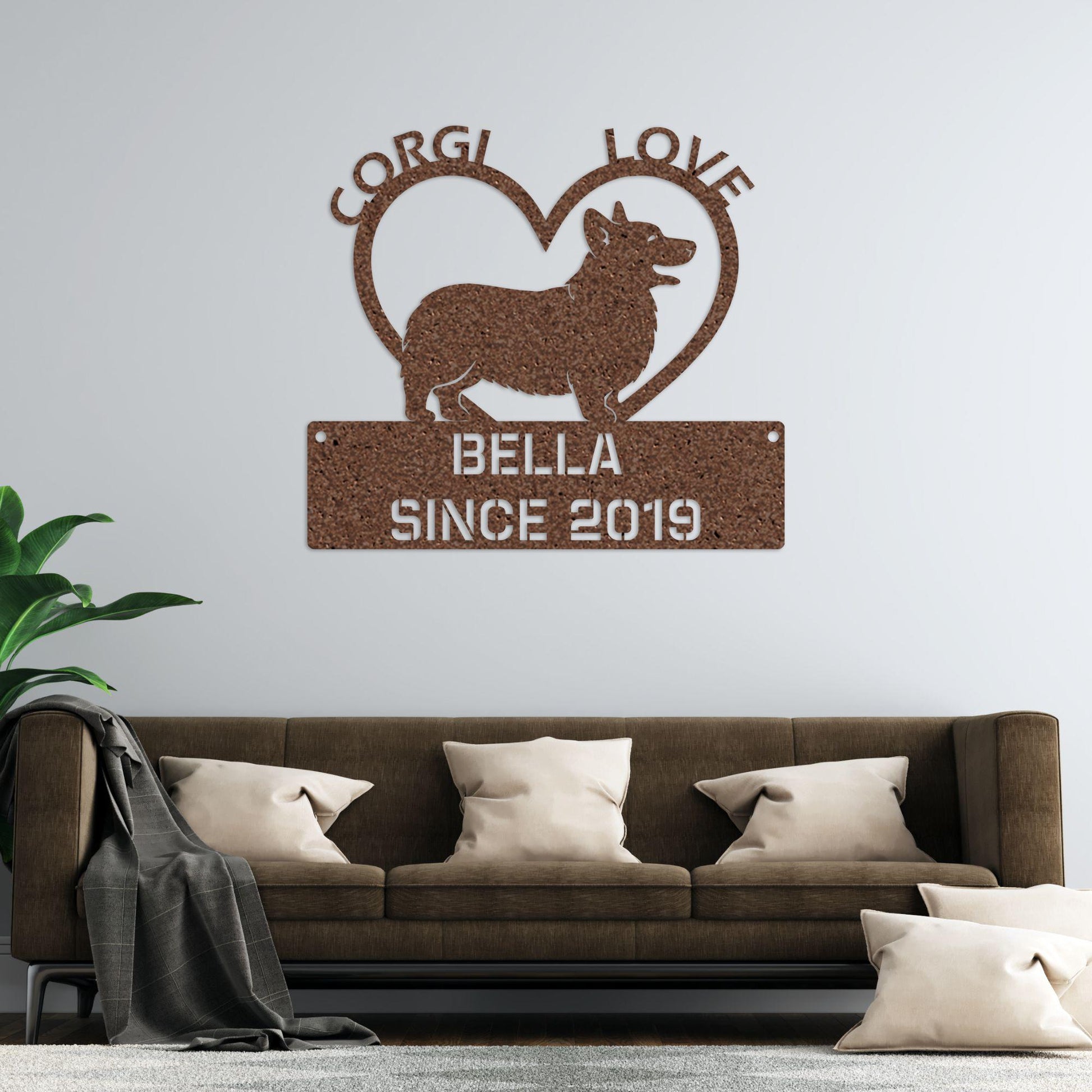 dog name personalized metal sign – 16 gauge steel