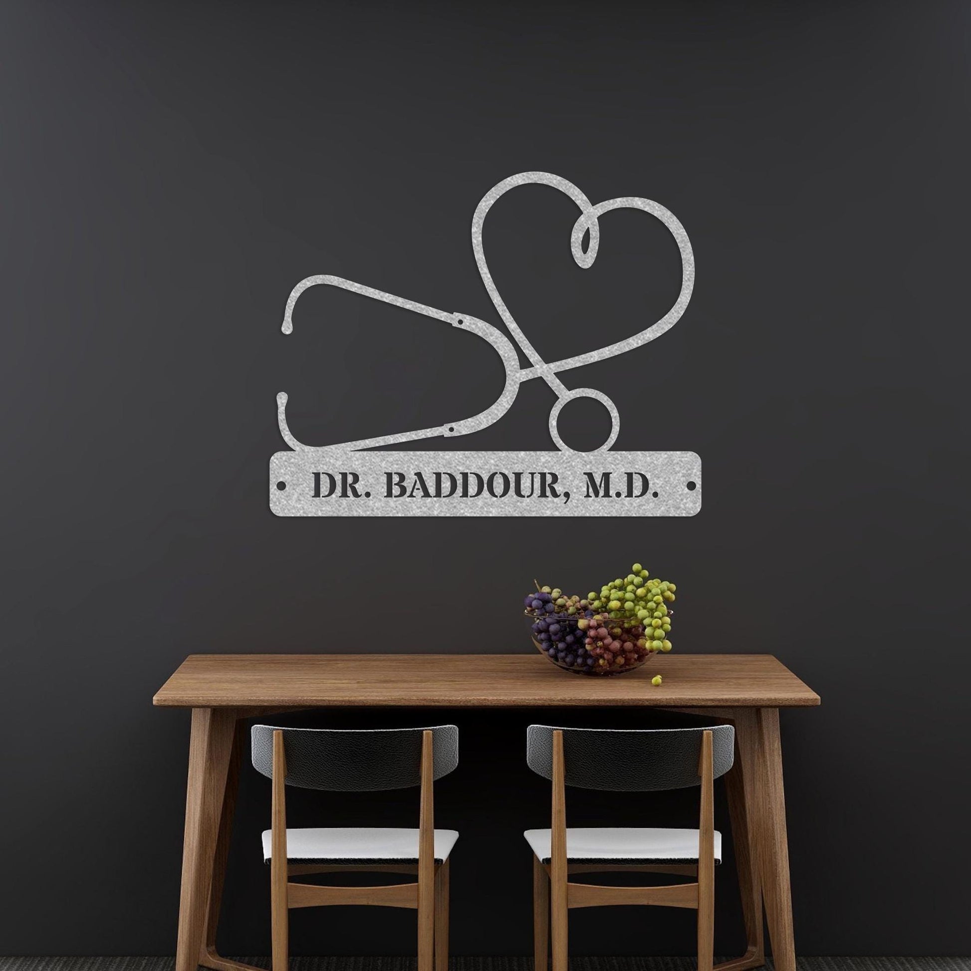 nurse name personalized metal sign – 16 gauge steel