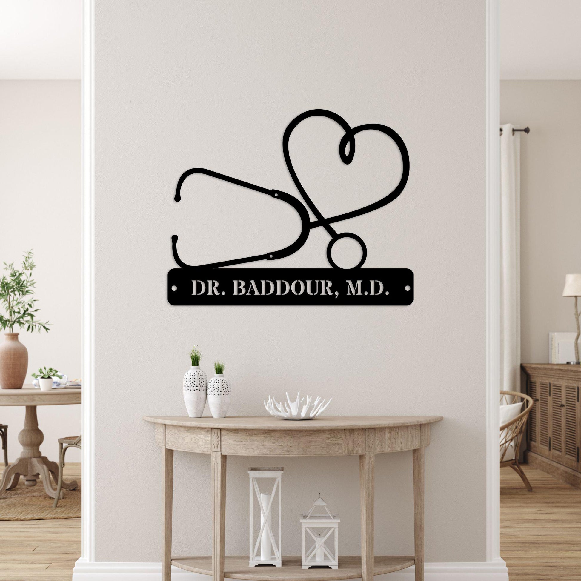 nurse name personalized metal sign – 16 gauge steel