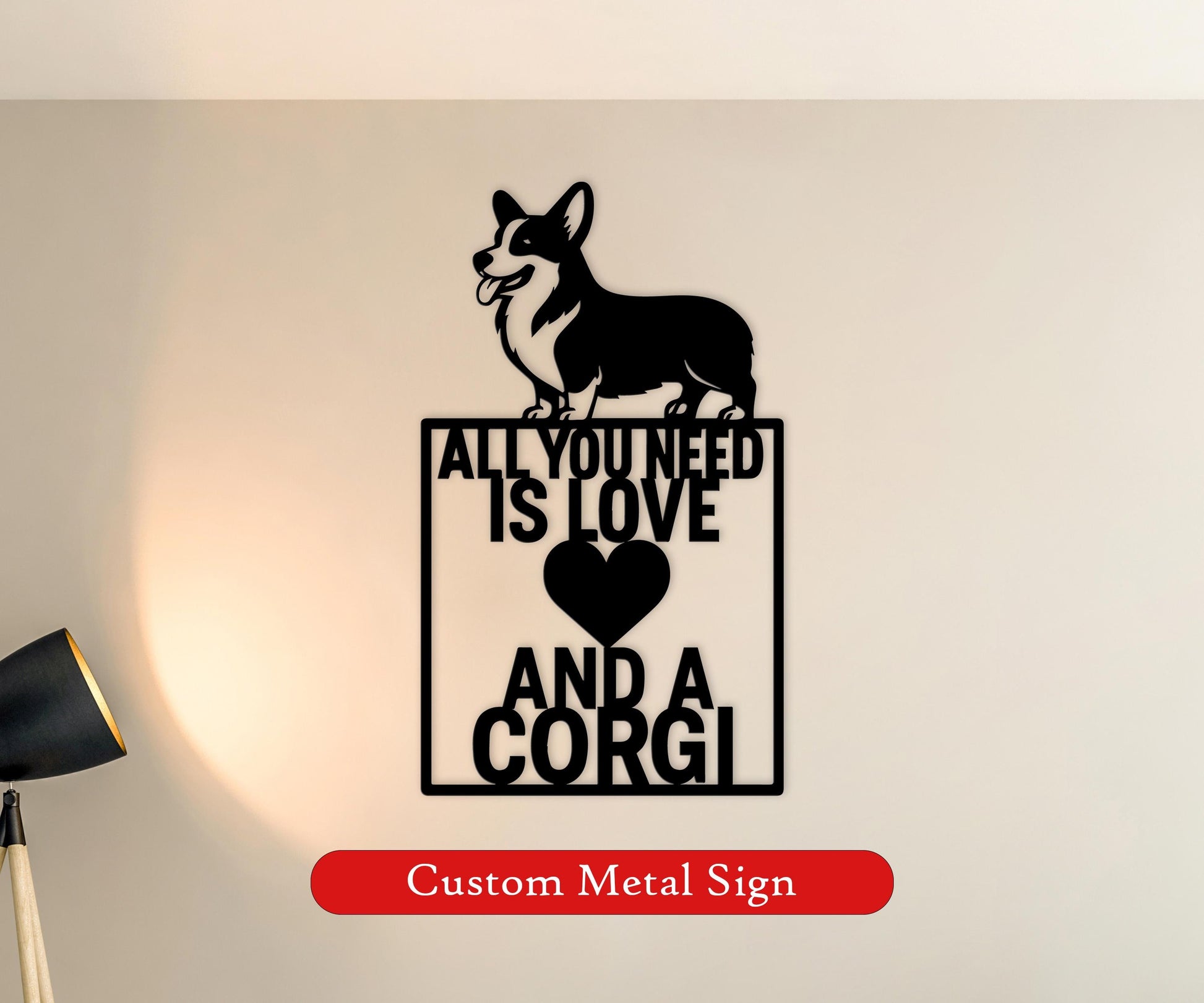 dog name personalized metal sign – 16 gauge steel