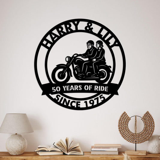 anniversary personalized metal sign – 16 gauge steel