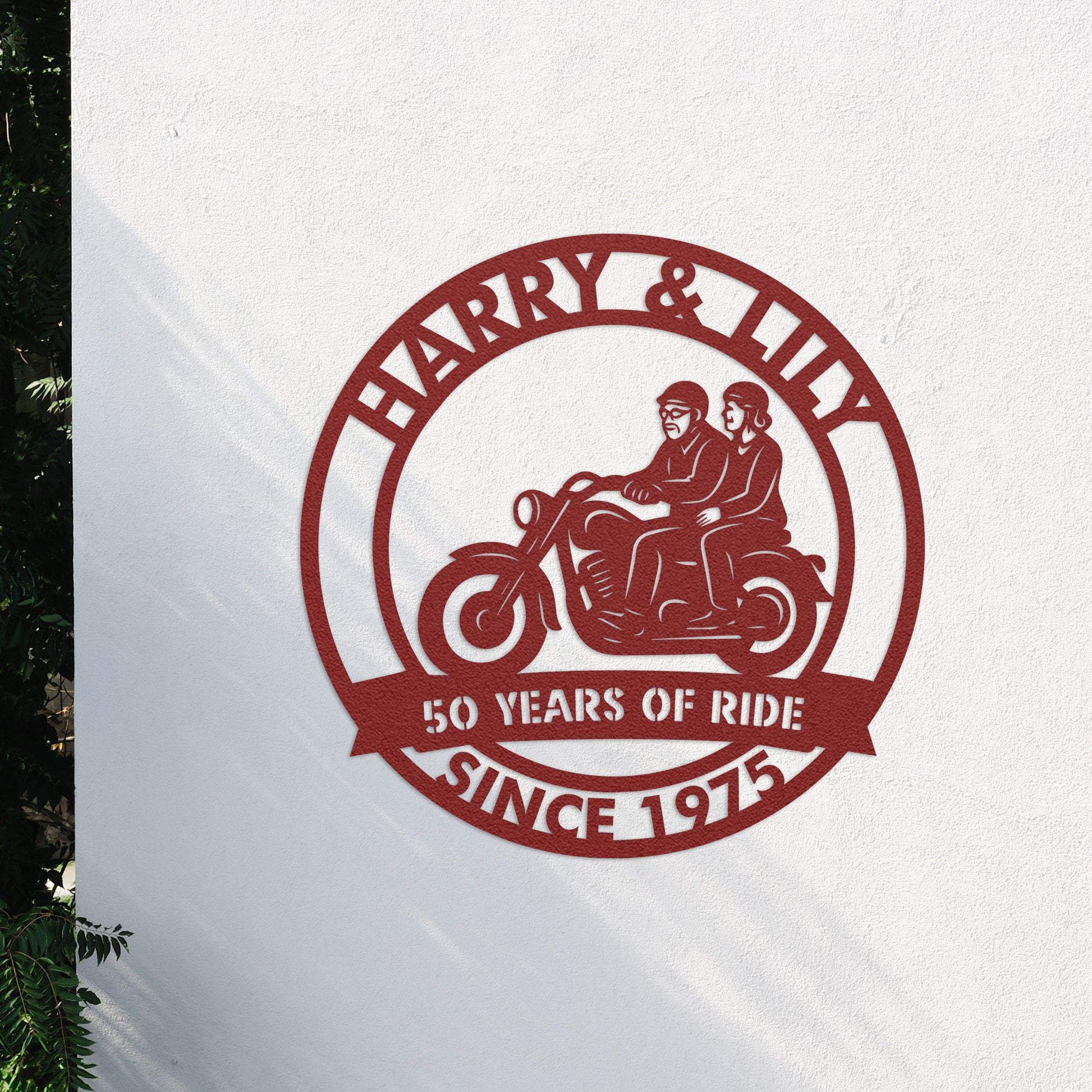 anniversary personalized metal sign – 16 gauge steel