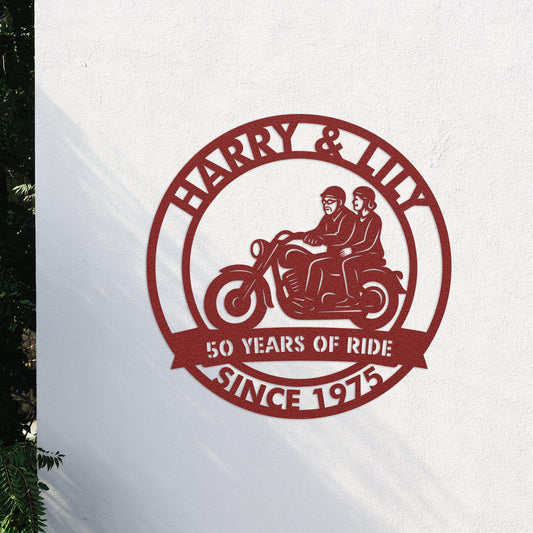 anniversary personalized metal sign – 16 gauge steel