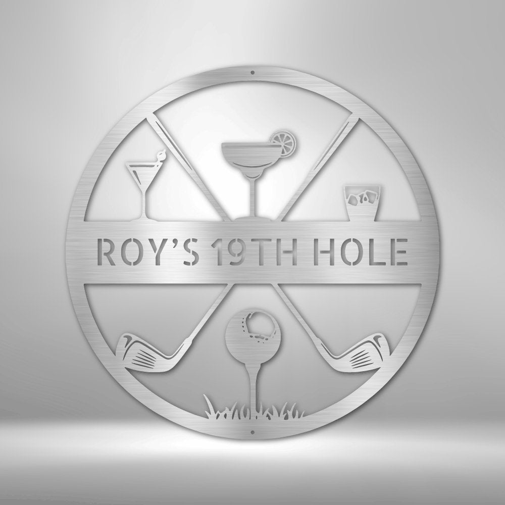 19th Hole Golf Wall Art - Unique Gift for Golf Enthusiasts and Dad - Stylinsoul