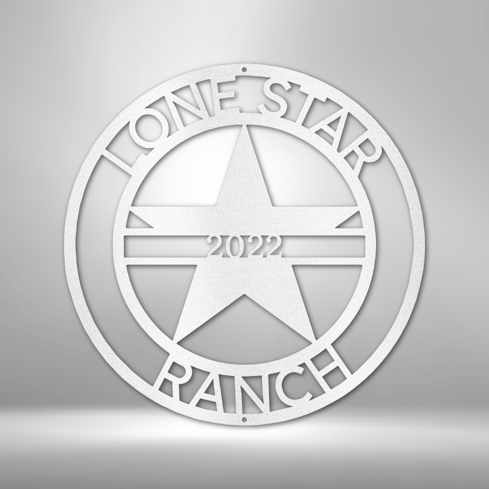 LoneStar 1 Monogram - Steel Sign - Stylinsoul