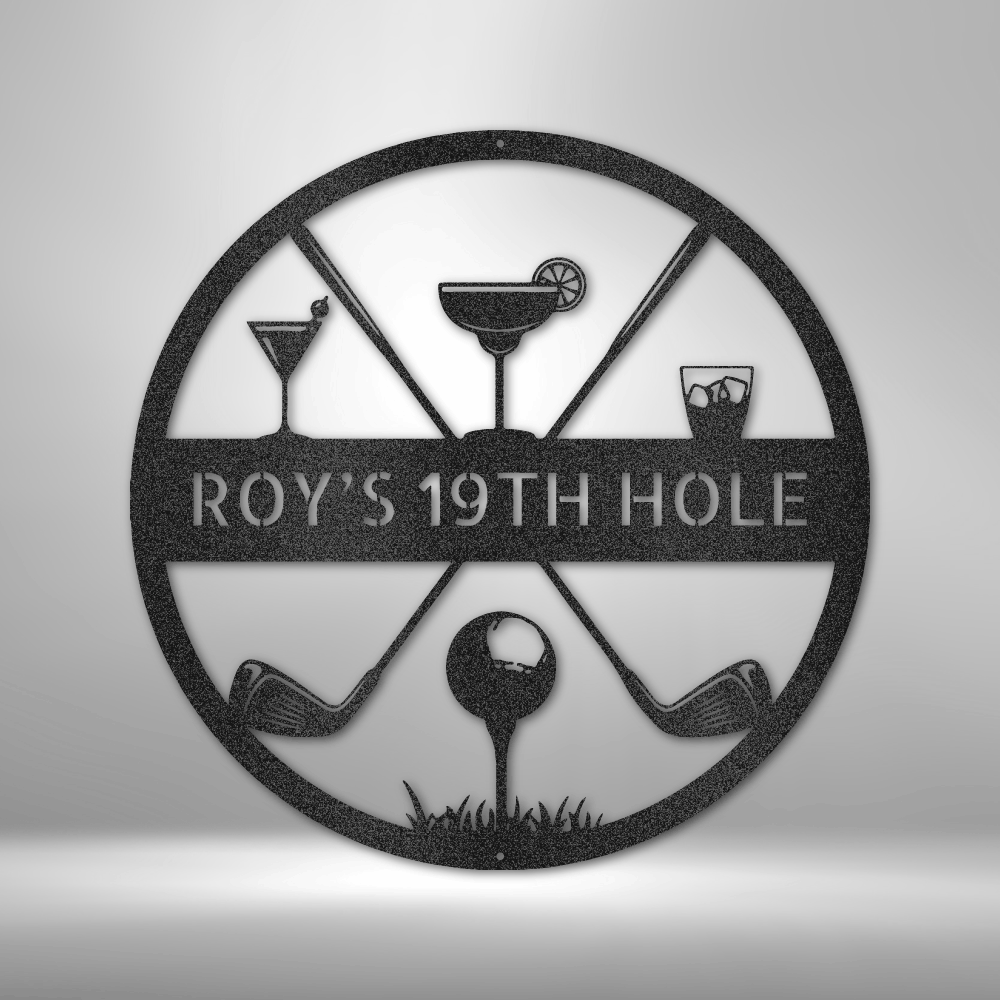 19th Hole Golf Wall Art - Unique Gift for Golf Enthusiasts and Dad - Stylinsoul