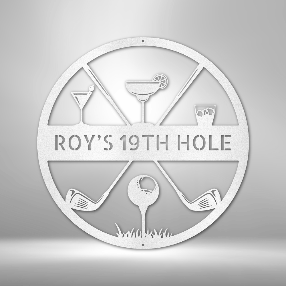 19th Hole Golf Wall Art - Unique Gift for Golf Enthusiasts and Dad - Stylinsoul