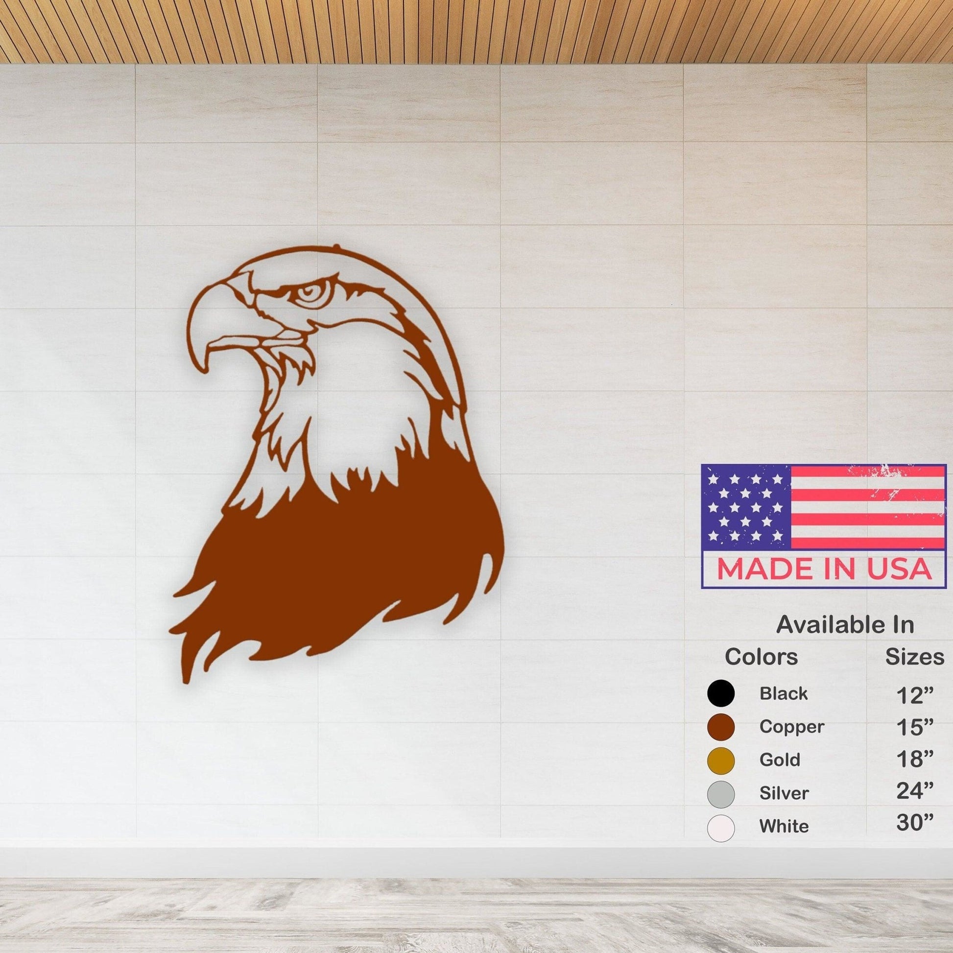American Bald Eagle Metal Signs - Majestic Patriotic Gift for Veterans and Home Decor - Stylinsoul